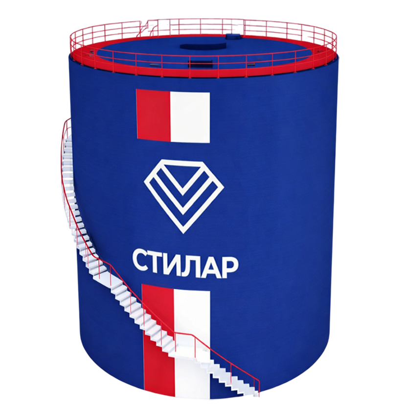 Цельносварной резервуар РВС  100 м³ от завода-производителя