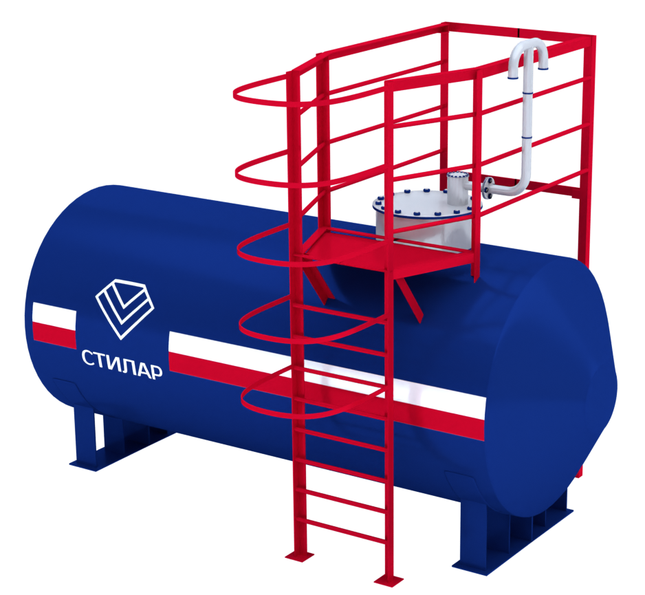 Горизонтальный резервуар РГСН аварийного запаса воды 75 м³ от завода-производителя